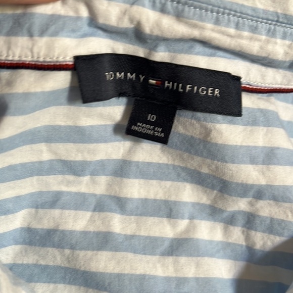 Tommy Hilfiger striped shift dress scenic sailboat print - Picture 6 of 7